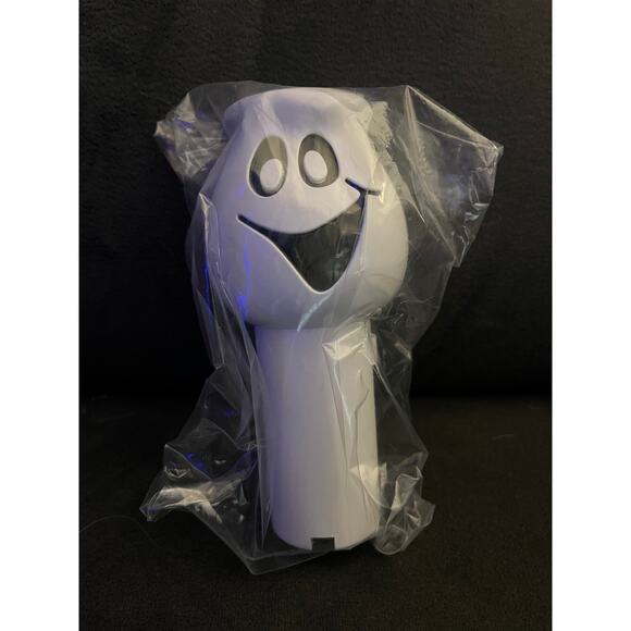 Vtg Halloween Decoration Blow Mold Flashlight Light Ghost Trick Or Treat-NOS - Picture 1 of 4